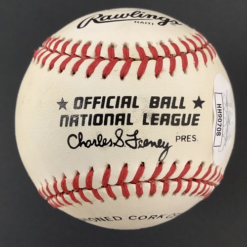 Buck Leonard Signed Baseball Feeney Homestead Grays Autograph WSC HOF JSA 2 - Picture 4 of 7