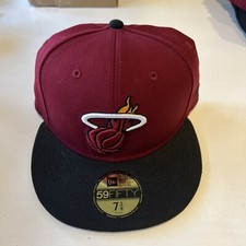 NEW ERA 59FIFTY MIAMI HEAT HAT SIZE 7 3/8 NBA MLB NFL