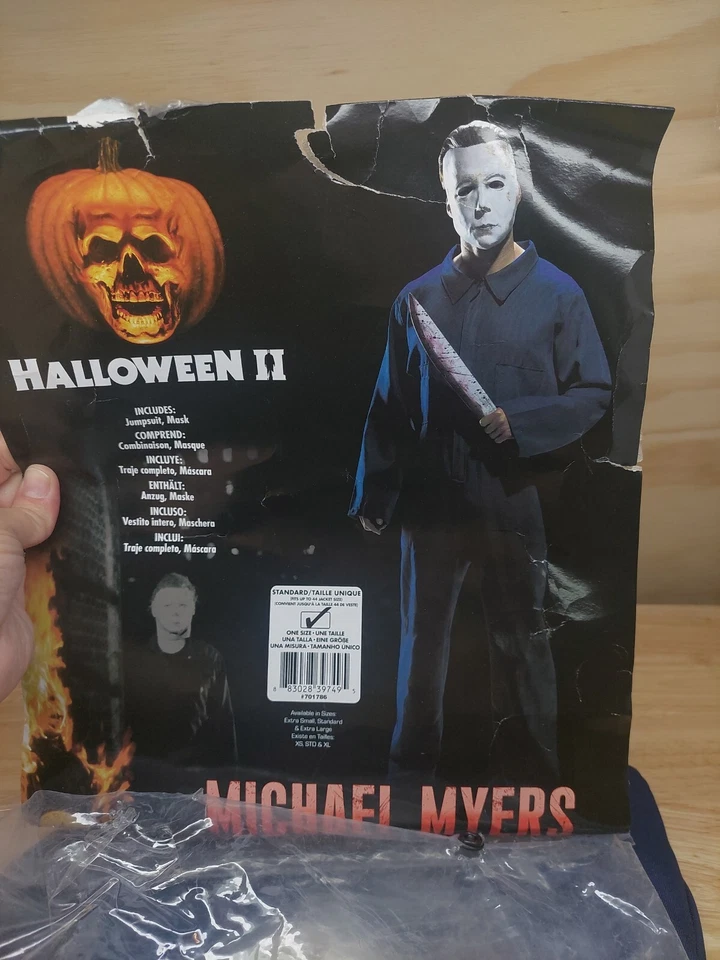 Spirit Halloween Michael Meyers Costume Blue Mechanic Jumpsuit & Mask Standard  - Image 4 of 4