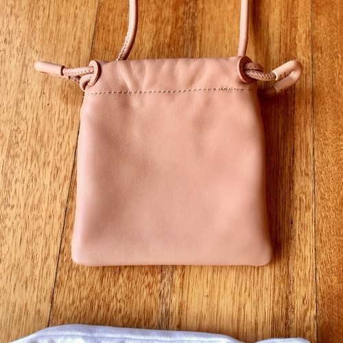 Oroton Lilia Mini Bag Drawstring Crossbody Leather Pouch, NWT - RRP $149 - Picture 7 of 9