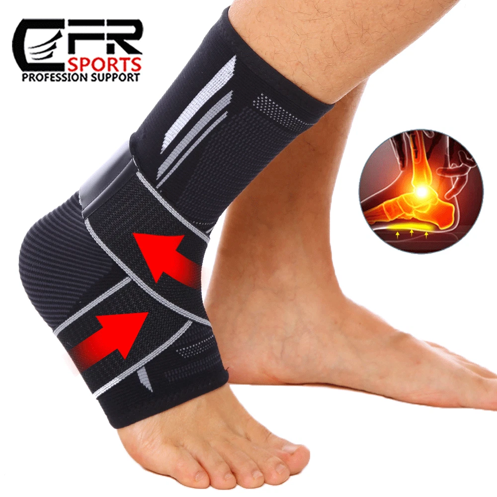 Amalios Sprunggelenk Bandage - Knöchelbandage Mit Kompression Für Sport & Alltag In Größe L