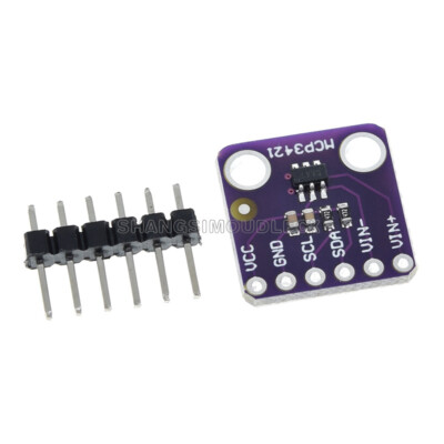 MCP3421 I2C delta-sigma ADC Evaluation Board for PICkit Serial Analyzer