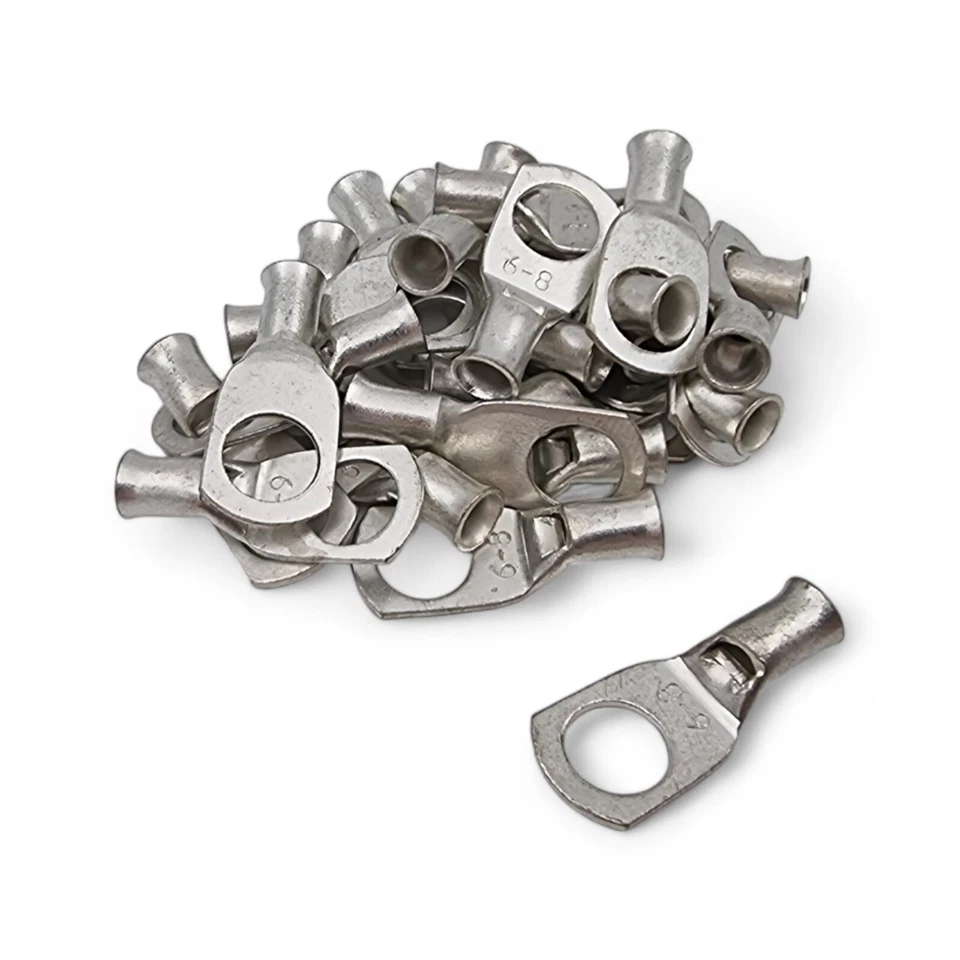 Copper Tube Terminals Cable Lugs Terminal Battery Welding Ring Crimp (All Sizes)