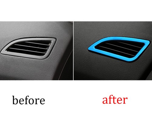 For Hyundai Elantra 2011-2016 Titanium Blue Instrument L&R Air Outlet Vent Trim - Bild 9 von 20