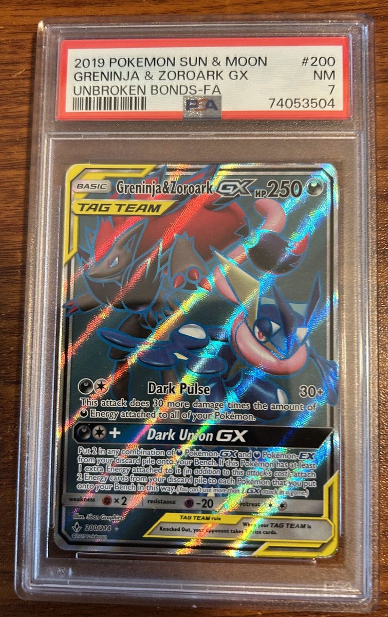 2019 Pokemon Sun & Moon Unbroken Bonds-FA #200/214 Greninja