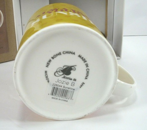 Jozie B Sunshine Bone China Mug Cup NIB Coffee Cup Wherever you go no matter the - Picture 5 of 6