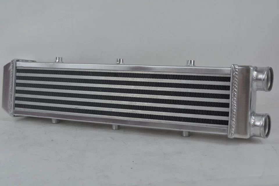 2" I/O One Side Turbo Front Mount Intercooler 25X6.8X3.7 inch FMIC Alu Universal - Image 4 of 4