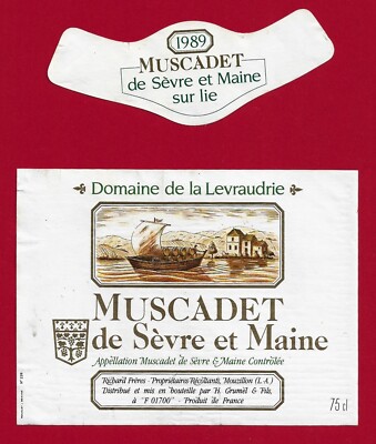 VL04 MUSCADET SÈVRE und MAINE /LIE 1989 Dom de la LEVRAUDRIE, RICHARD, MOUZILLON
