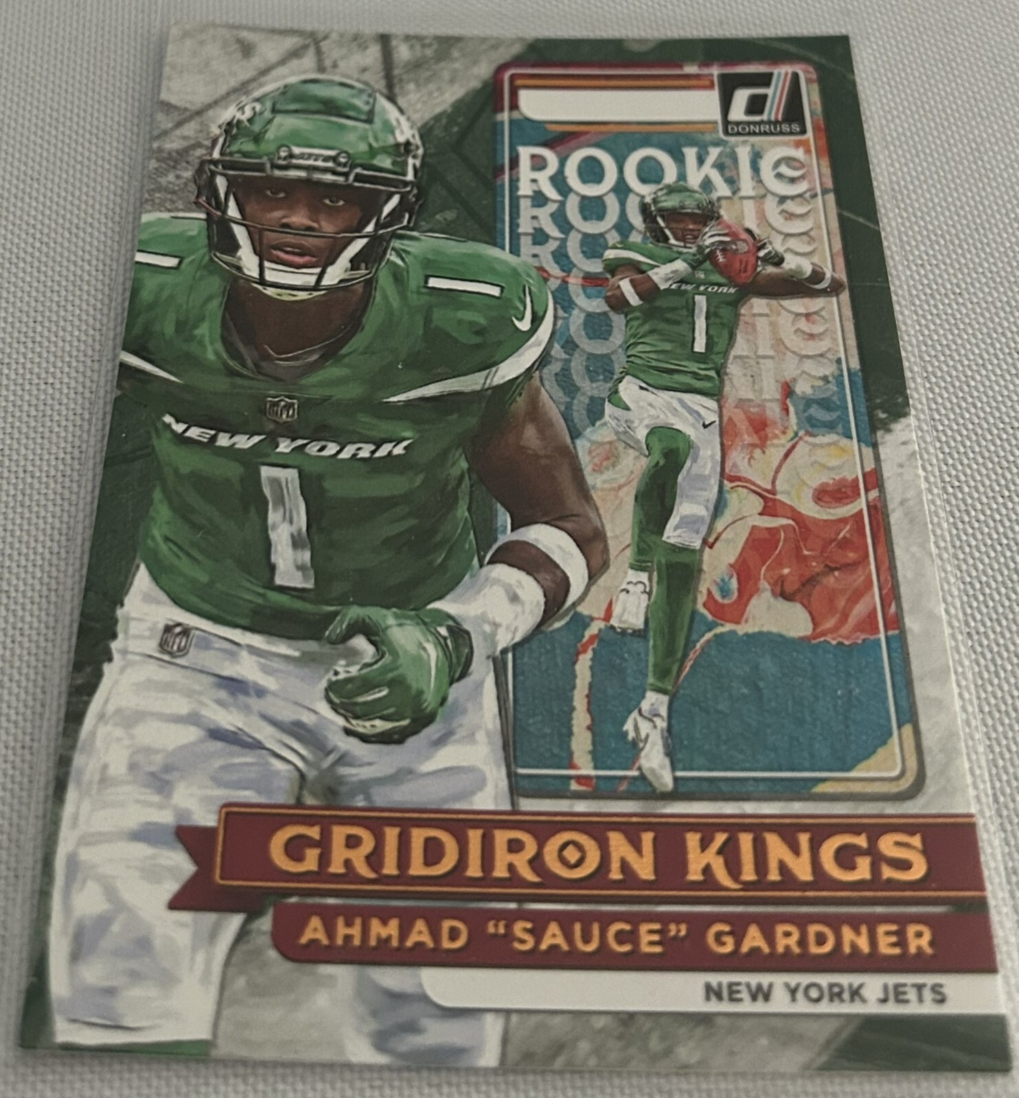 2022 Donruss Football Ahmad "Sauce" Gardner New York Jets Rookie Gridiron Kings