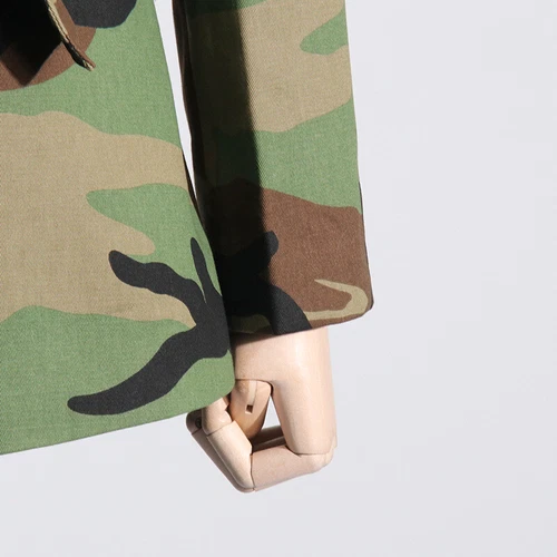 Womens Party Street-wear Fashion Camouflage Slim Fit Blazer Coats Overcoats Belt - Picture 9 of 15