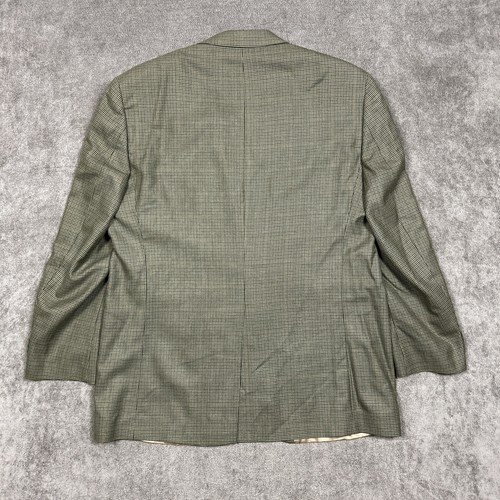 Blazer Ralph Lauren Para Hombres 44L Lana Seda Pata de Gallo 3 Botones Dorado Abrigo Deportivo - Imagen 4 de 10