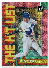 2022 Donruss The Hit List Pink Fireworks - #THL-1 - Trea Turner - Dodgers