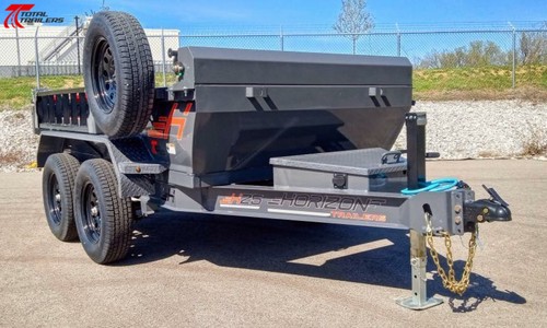 On Sale! Horizon Trailers HZ5-10' 7630lb (GVWR) 18" Sides, Tarp, Ramps, Spare
