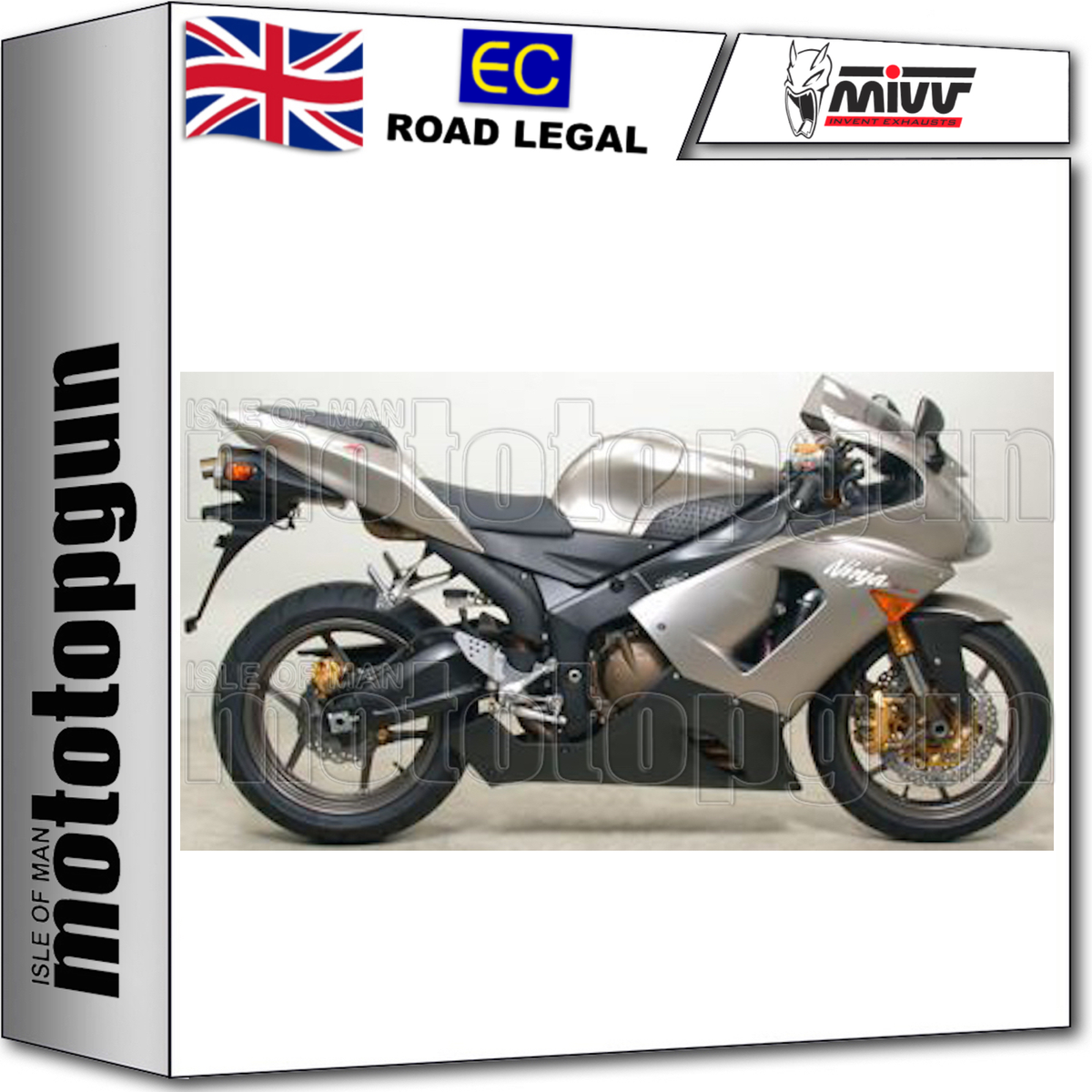 MIVV EXHAUST OVAL UNDERSEAT KAWASAKI ZX-6 ZX6 R 636 2005 05 2006