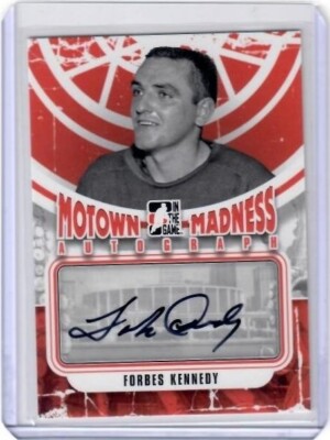 2012-13 ITG Motown Madness Forbes Kennedy Auto Card Detroit Red Wings