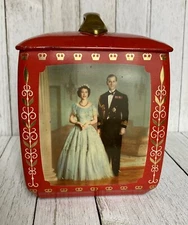 Vintage Queen Elizabeth II Coronation Toffee Tin Edward Sharp & Sons