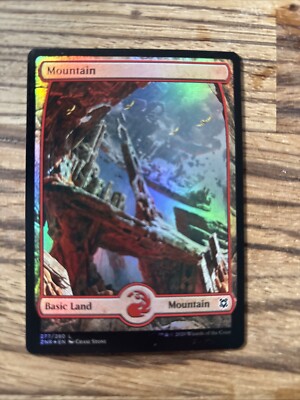 Mountian Magic The Gathering Foil Full Art 277/280 ZNR