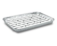 Alu-Grillpfannen Grillschalen BBQ 34.4 X 22.4Cm Mehrfach Verwendbar