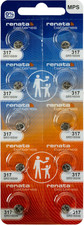 317 SR516SW Batteries - 1.55V Silver Oxide 317 Watch Battery 10 Count 