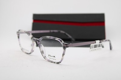 NEW KLIIK DENMARK 785 S403 CHARCOAL LAVENDER GREY AUTHENTIC EYEGLASSES 49-17