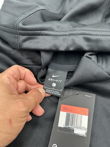 Nike Therma Shirt Mens L Black Short Sleeve Hoodie Dri-FIT Workout C - Picture 4 of 8