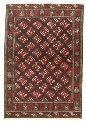 Hand Knotted Area Rug 4'11'' x 7'1'' Traditional Oriental Wool Carpet