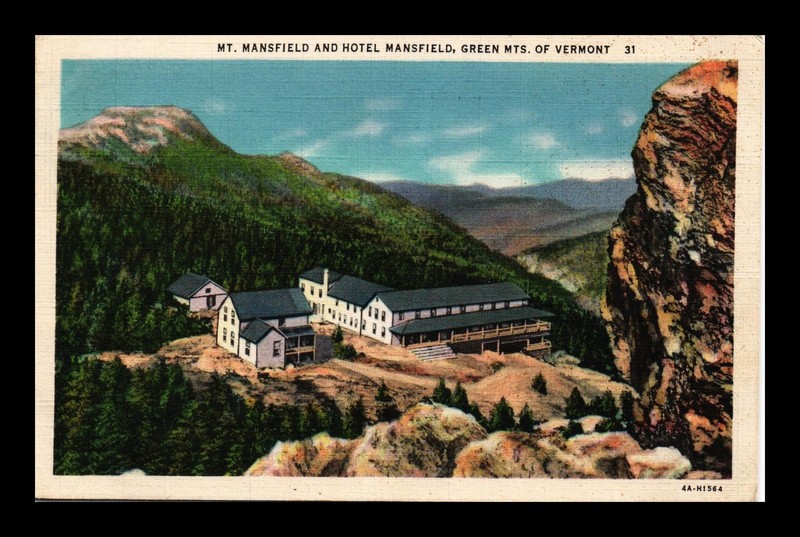 HOTEL MANSFIELD GREEN MOUNTAINS OF VERMONT ORIGINAL POSTCARD