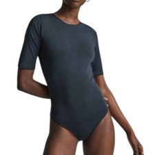 Everlane The Short Sleeve Crewneck Bodysuit Women s Size Medium NWT