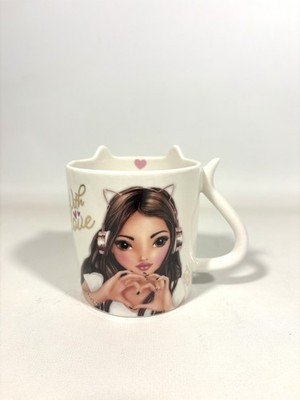 Depesche TOPModel Leo Love Porzellan Tasse mit Katzenohren