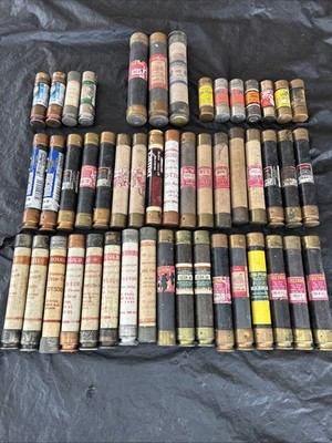 Mixed Lot Of 48 Fuses BUSSMANN FUSETRON LITTLEFUSE GOULD SHAWMUT FUSETRON ETC