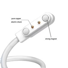 2 Pin Smartwatch Charger Magnetic USB Cable Fast Charging Dock Adapter 2.84mm