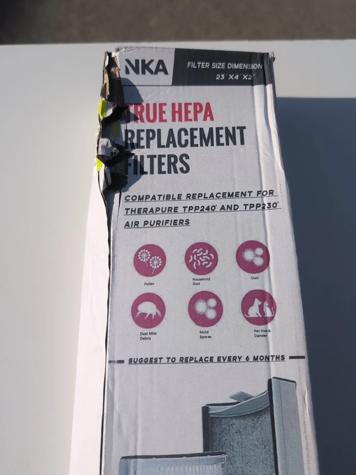 Verdadero reemplazo HEPA para purificador de aire de terapia TPP230 TPP240 TPP240F, 1 paquete Foto 3 de 4