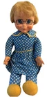 Vintage Mattel 60s Mrs. Beasley Doll With Apron Collar Glasses ALL ORIGINAL Mute