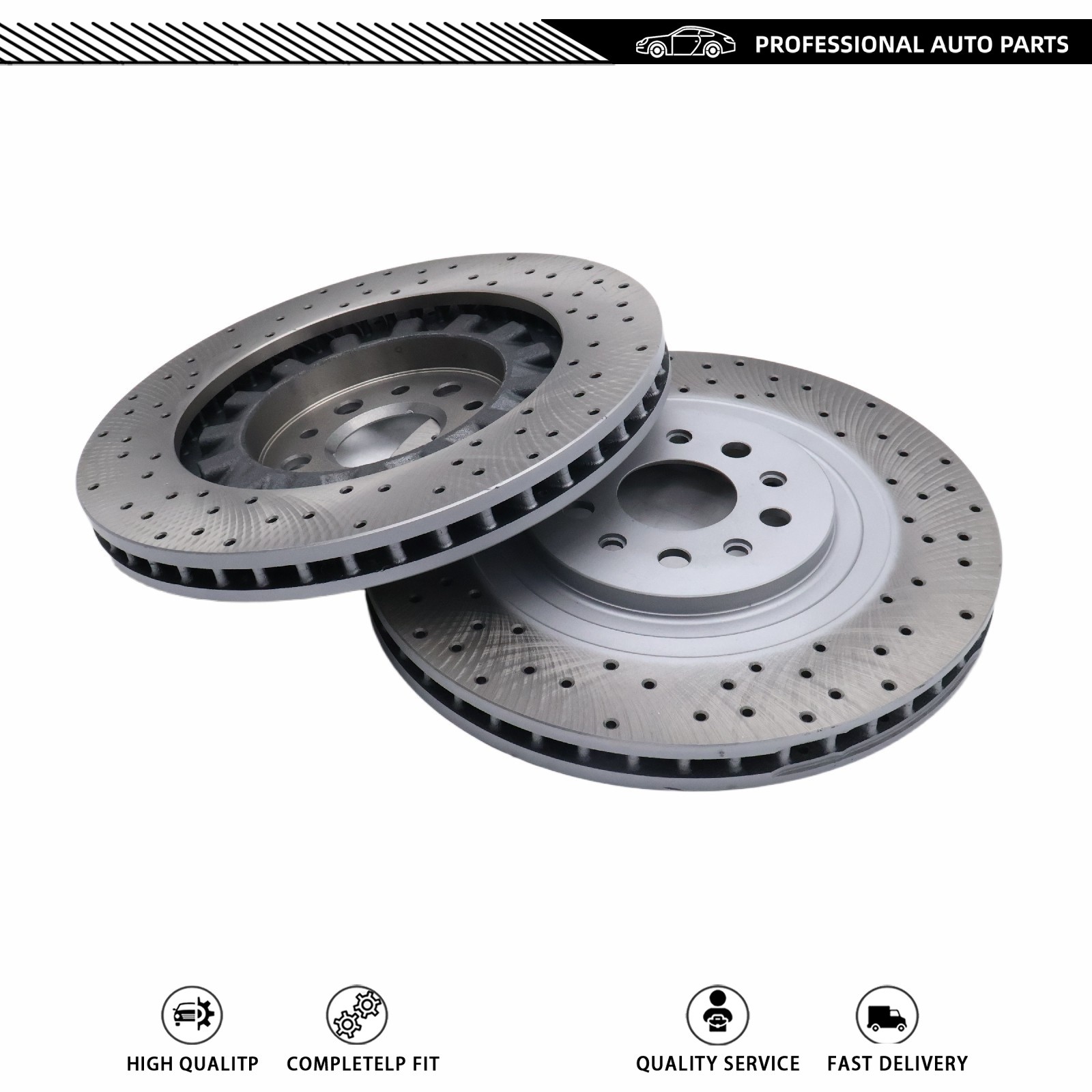 Maserati Ghibli 2014 Front Left, right Brake discs Pair P/N 670030935