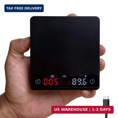 MiiCoffee Nano Pro Coffee Scale with Timer, Espresso Scale with Auto Tare, Alumi