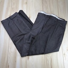 ZANELLA Cashmere Wool Pleated Dress Pants Mens 34x30 Gray Italy Lot Of 2