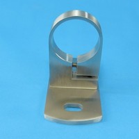 Edelstahl Rohrschelle Wandhalter Ø 48,3 Mm Rundrohr V4A Klemme Ankerplatte Va