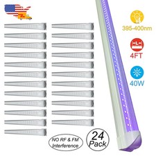 24 Pack 4FT 40W Led BlackLight Fixture DJ Party Show Halloween Party Stage Light