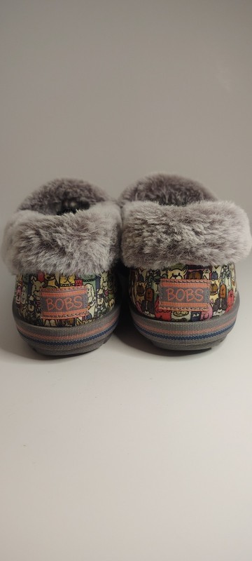 BOBS For SKECHERS Women's Too Cozy WOOF LODGE 113480 SLIPPERS Navy/Multi Size 11
