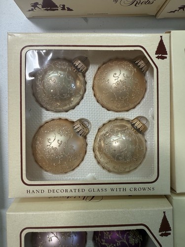 Christmas By Krebbs Glass Ornaments Vintage 102 Victorian Style Free Shipping - Picture 18 of 22
