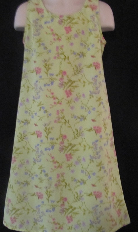 Jonathan Martin Sleeveless Green Dress with Flowers Size 5