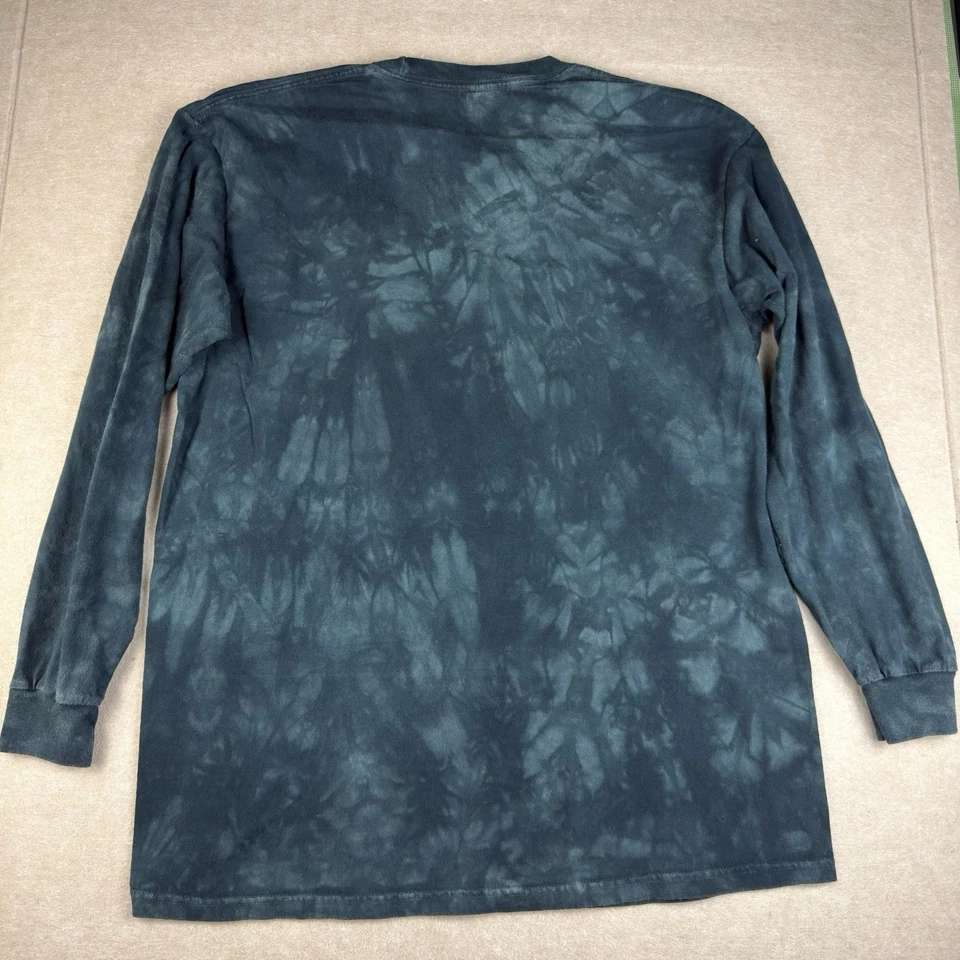 The Mountain Cougar Puma Cat Long Sleeve Shirt L Tie Dye USA Print Animal Tee - Image 2 of 4