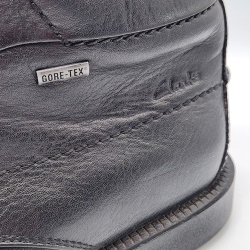 Botines Clarks Gore-Tex de cuero negro talla 10 para hombre - Imagen 2 de 8