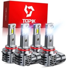9005 9006 LED Light Bulbs Combo, 6500K 80000LM 800 Brighter 9005/HB3 9006/HB4