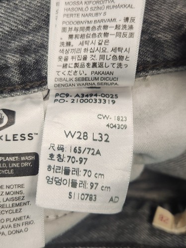 LEVI'S Baggy Dad Jeans Women Size 28 Black Gray 30x32 Acid Wash Denim - Picture 7 of 13