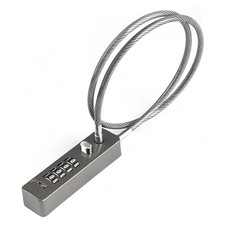 ⁺Steel Cable Lock 4 Digit Password Lock Rope Combination Lock For Bike Locker