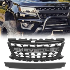 Front Grille For 2015-2020 Chevy Chevrolet Colorado Grill Matte Black W/Letter