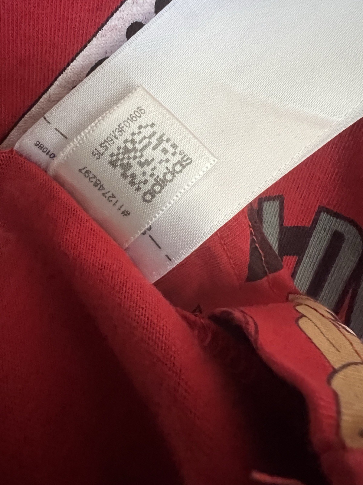 Rare Adidas / Nigo Japanese Collaboration, Red T-shirt with logos in size M image 6