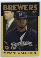 2014 Topps Archives Gold /199 Yovani Gallardo #133 hg6