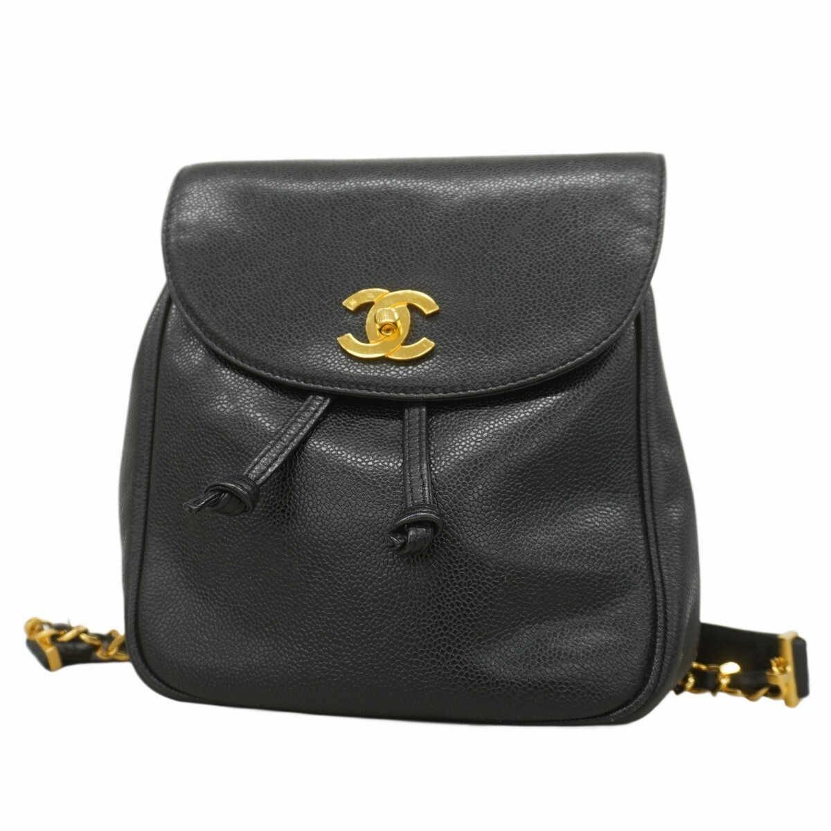 Chanel Black Quilted Caviar Leather Daypack 333629